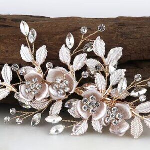 Rose Gold Wedding Hair Piece in Rose Gold, Wedding Hair Accessory